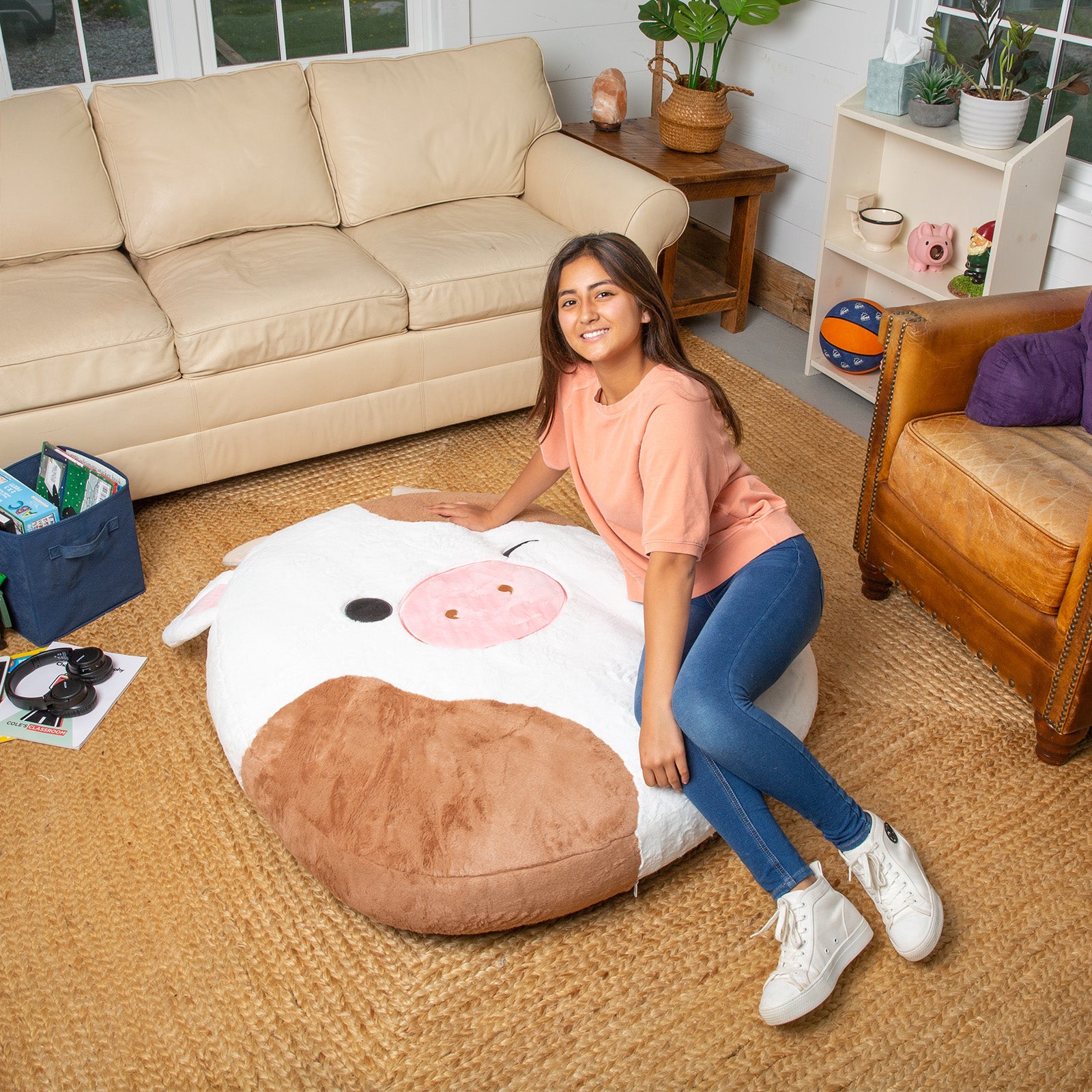 BigMouth x Squishmallows Ronnie the Cow Inflat-A-Pal