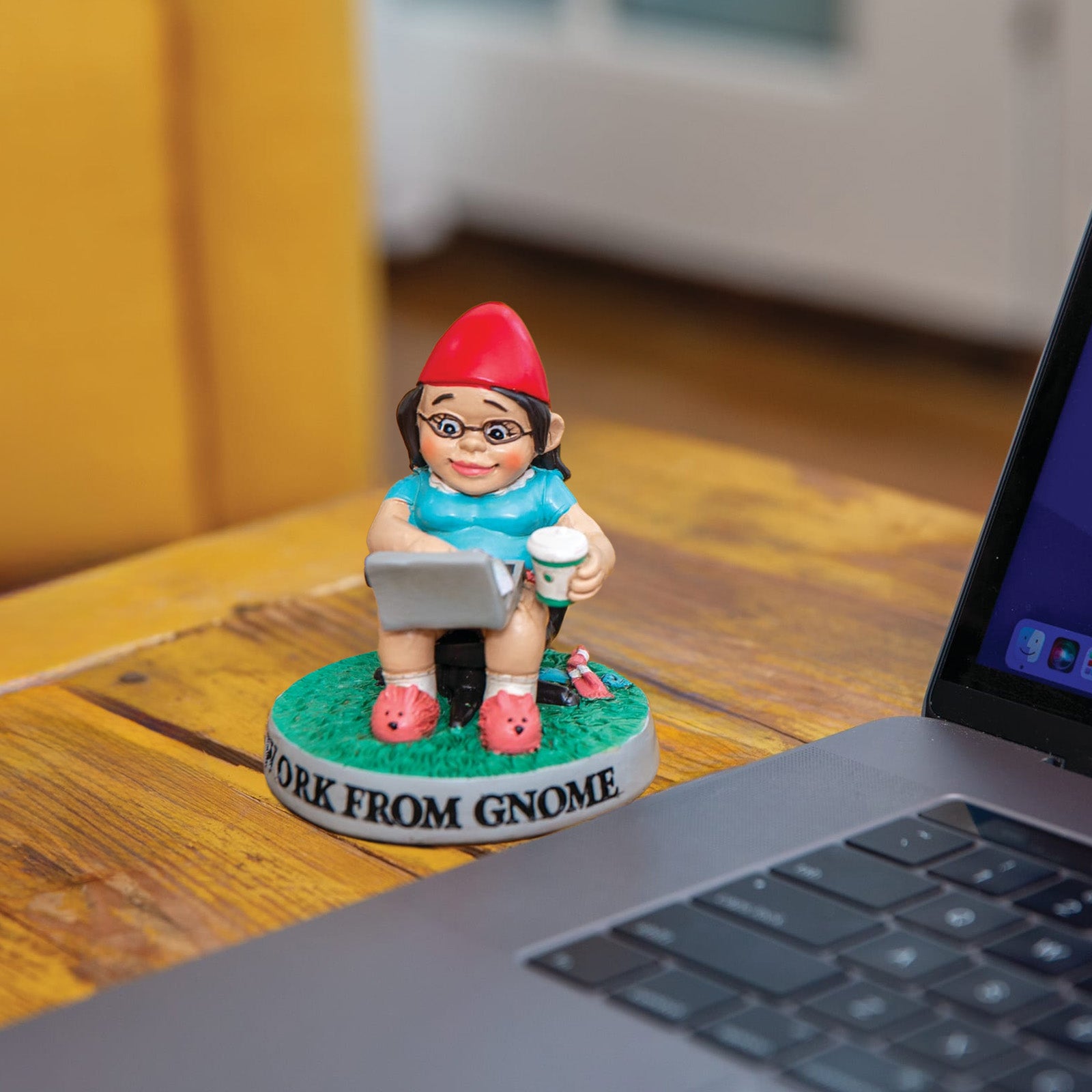 Female Work From Home - Desktop Gnome