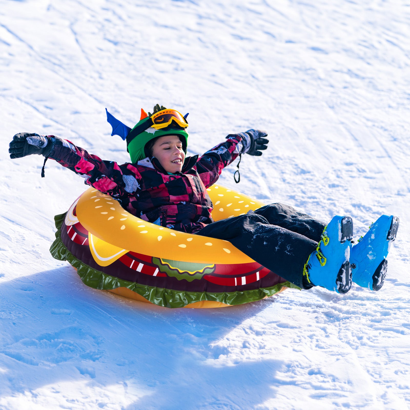 Cheeseburger Snow Tube