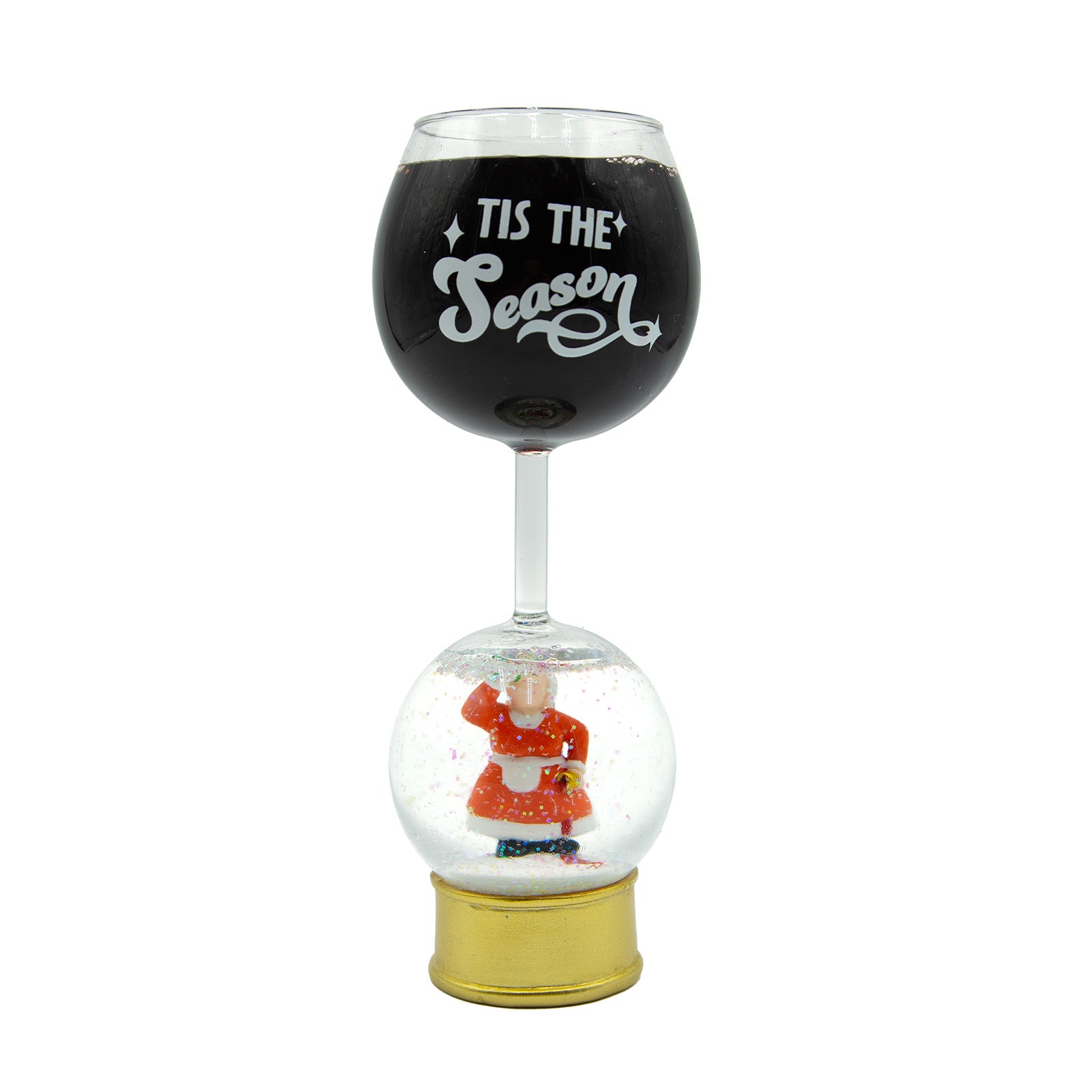 BigMouth Lit Mrs. Claus Wine Glass