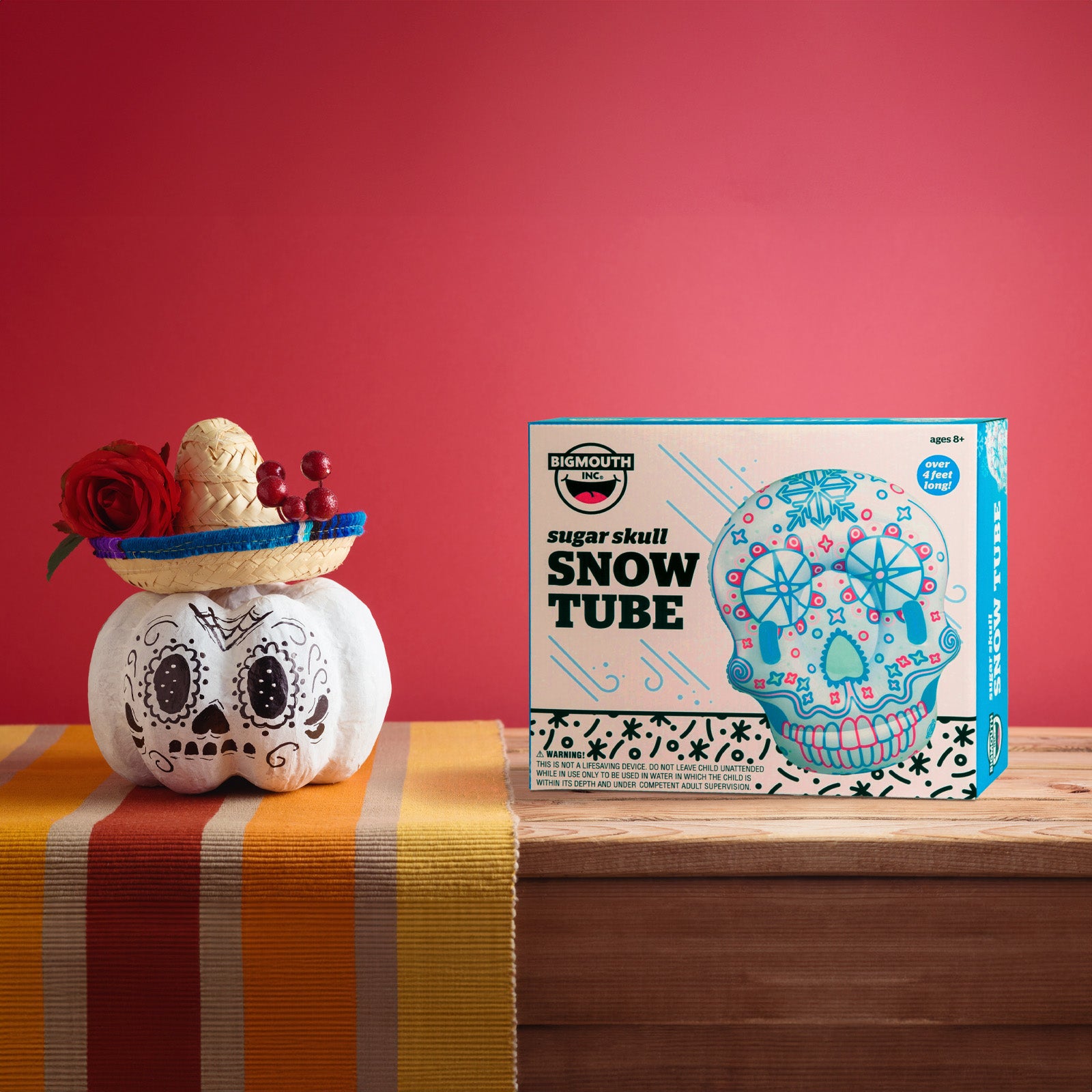 Sugar Skull Snow Tube