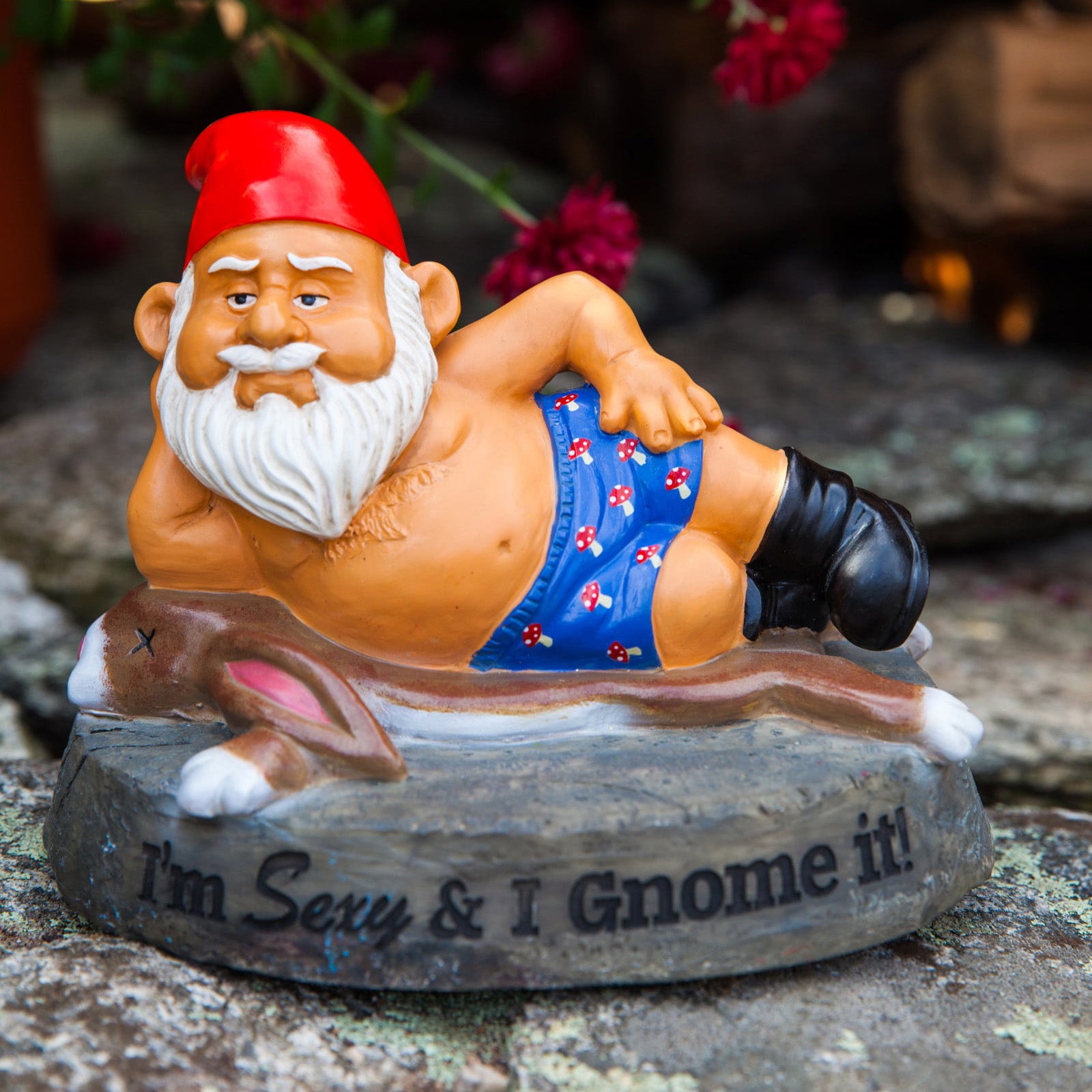 The Sexy and I Gnome It Garden Gnome