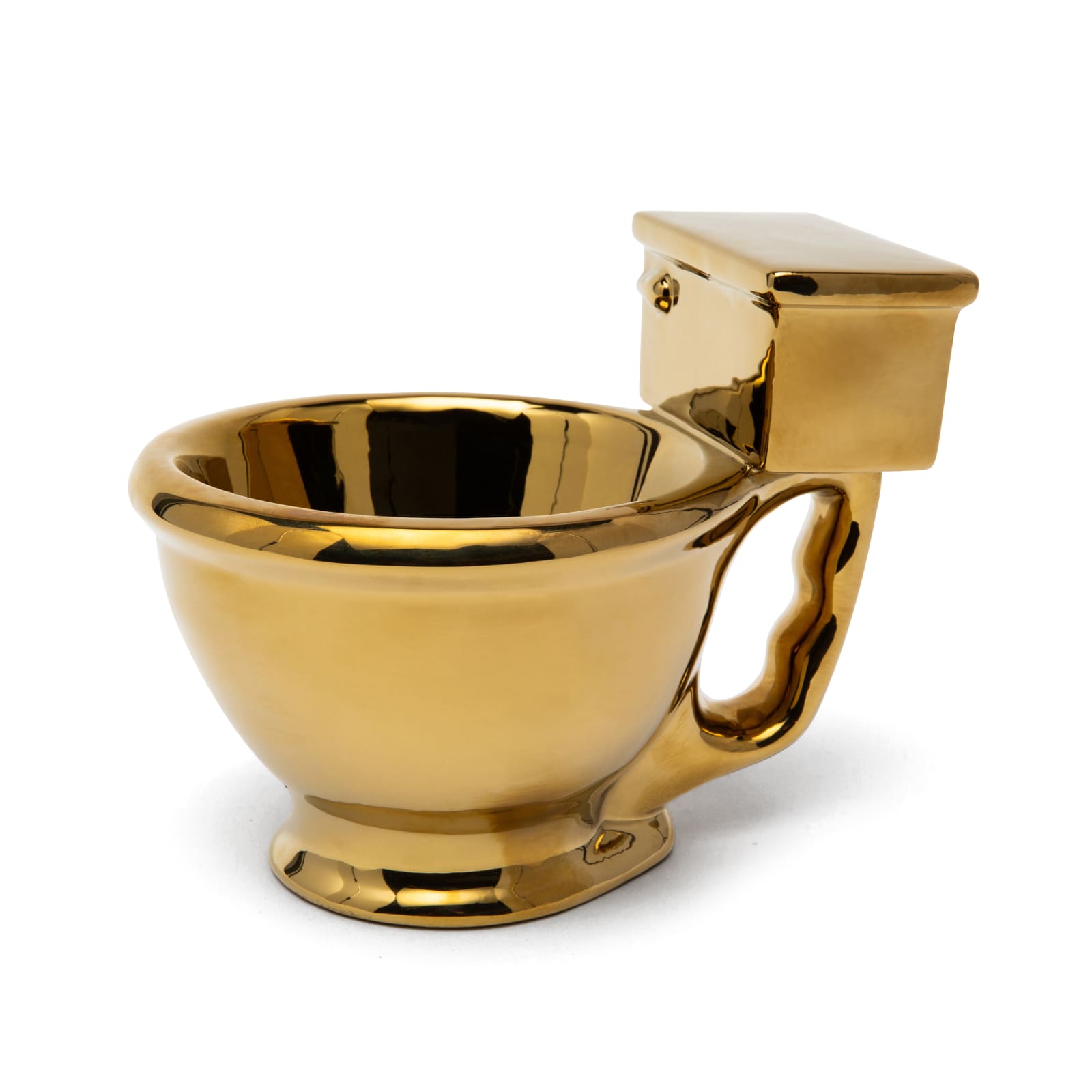 Golden Toilet Mug
