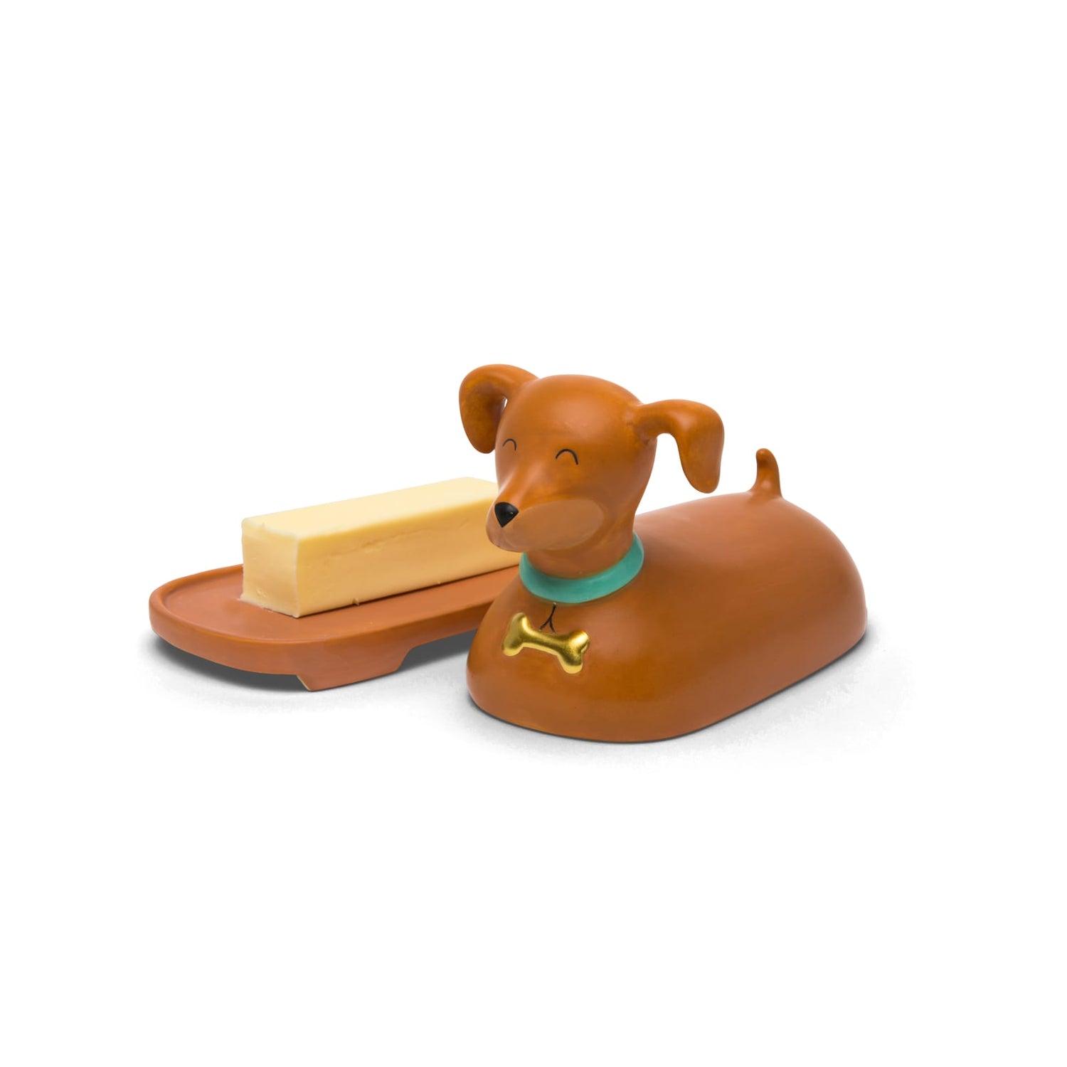 Ceramic Weiner Dog Butter Dish