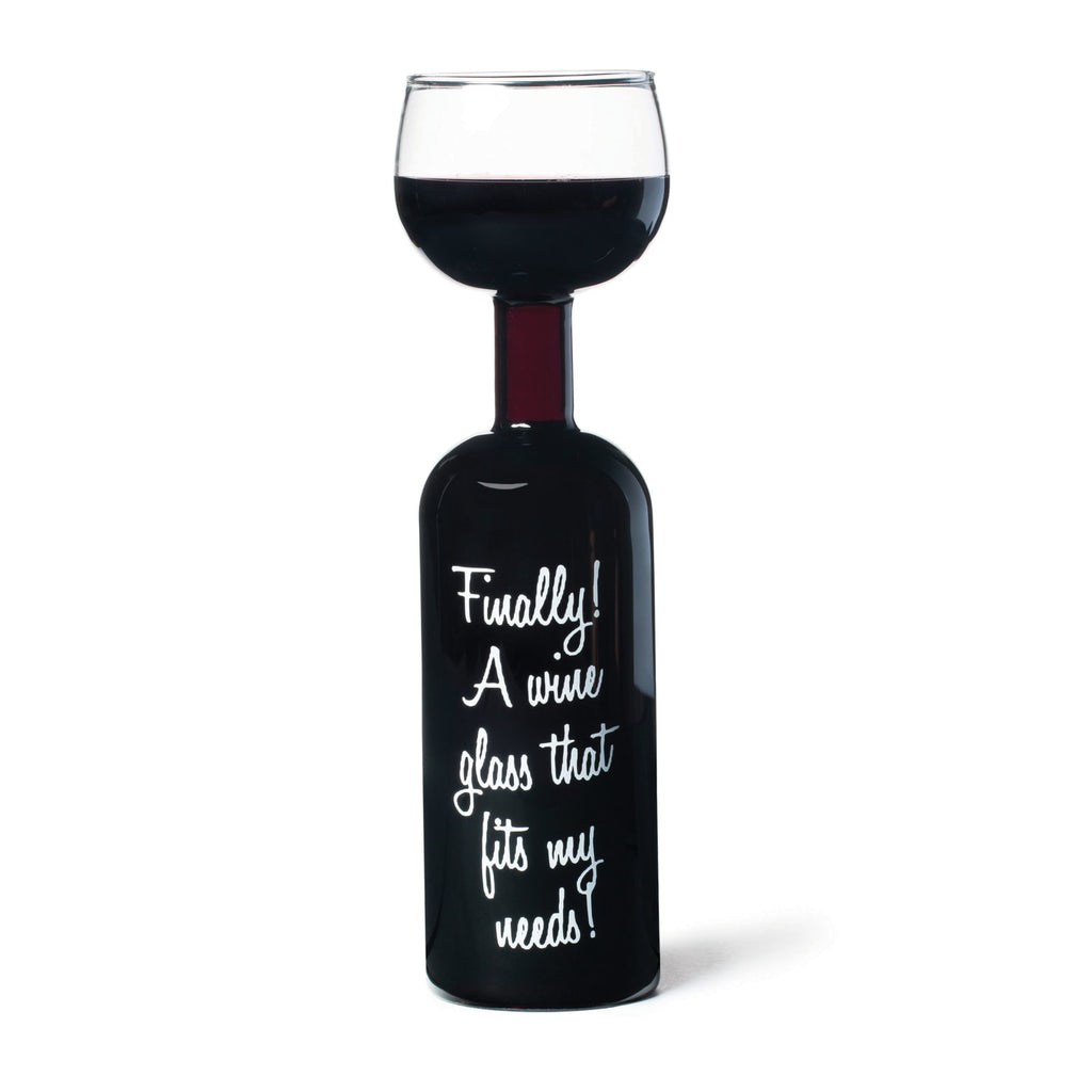 Pianpianzi Big Mouth Wine Bottle Glass Flute Champagne Glasses