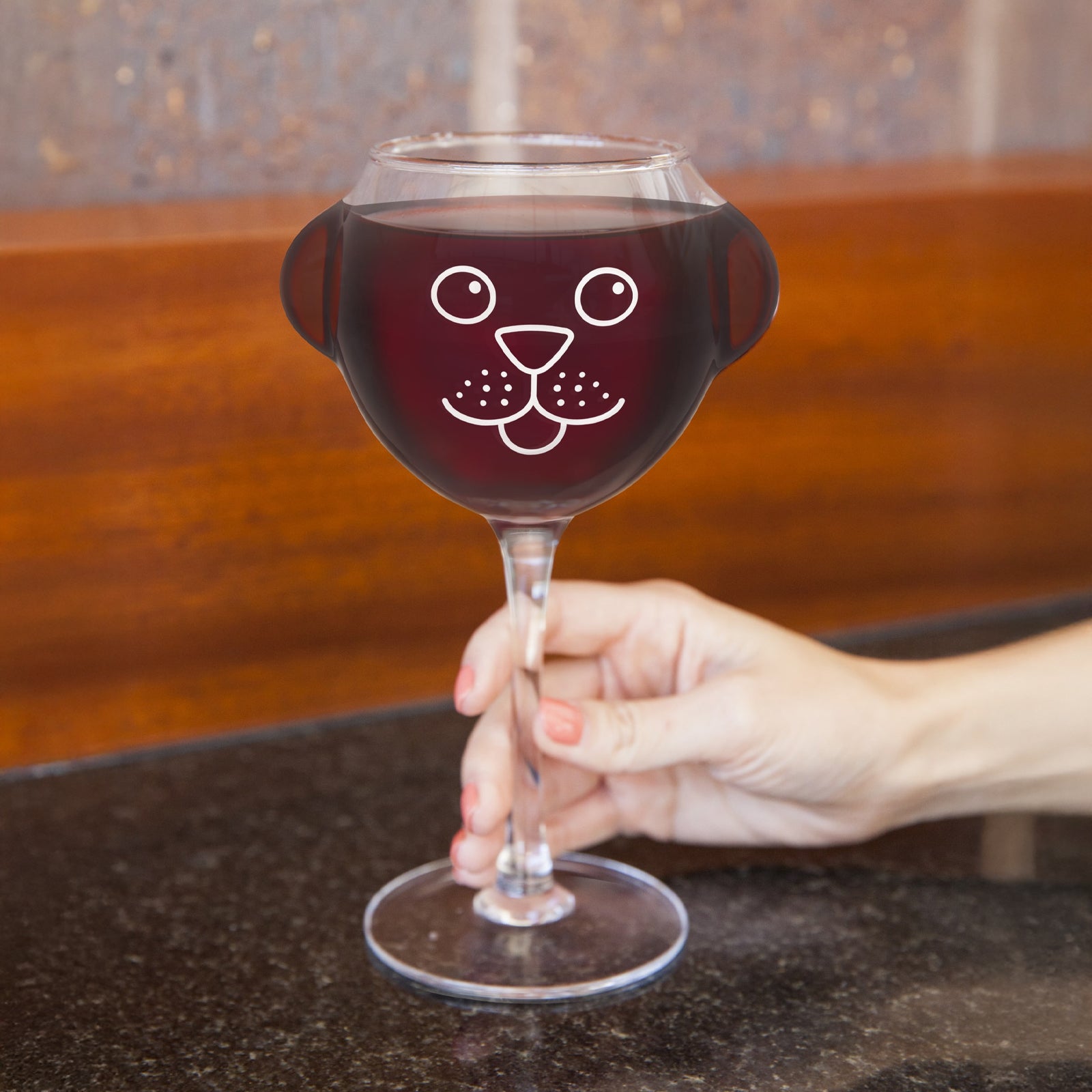 The Ruff Day Wine Glass