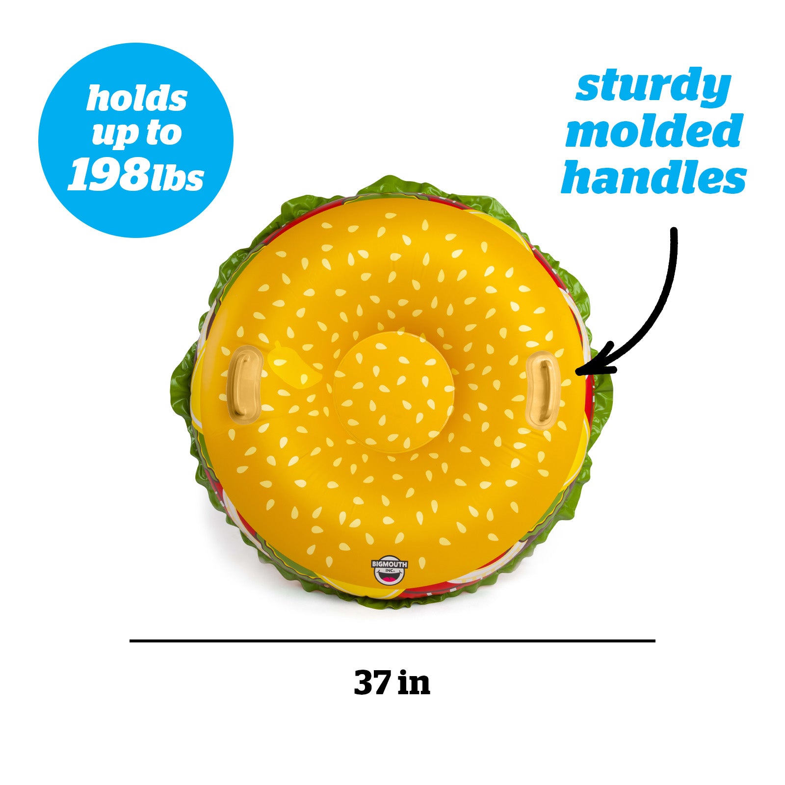 Cheeseburger Snow Tube