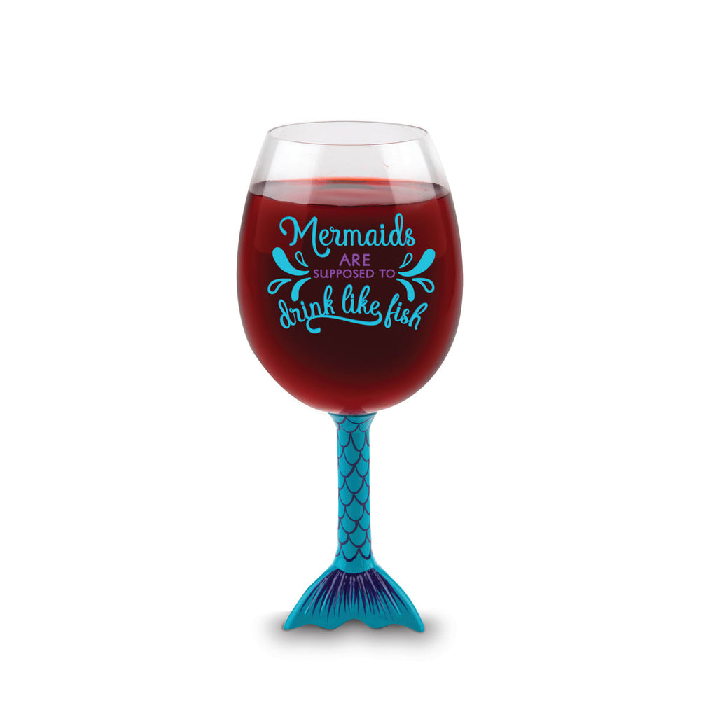 Bigmouth Lit Mrs. Claus Wine Glass