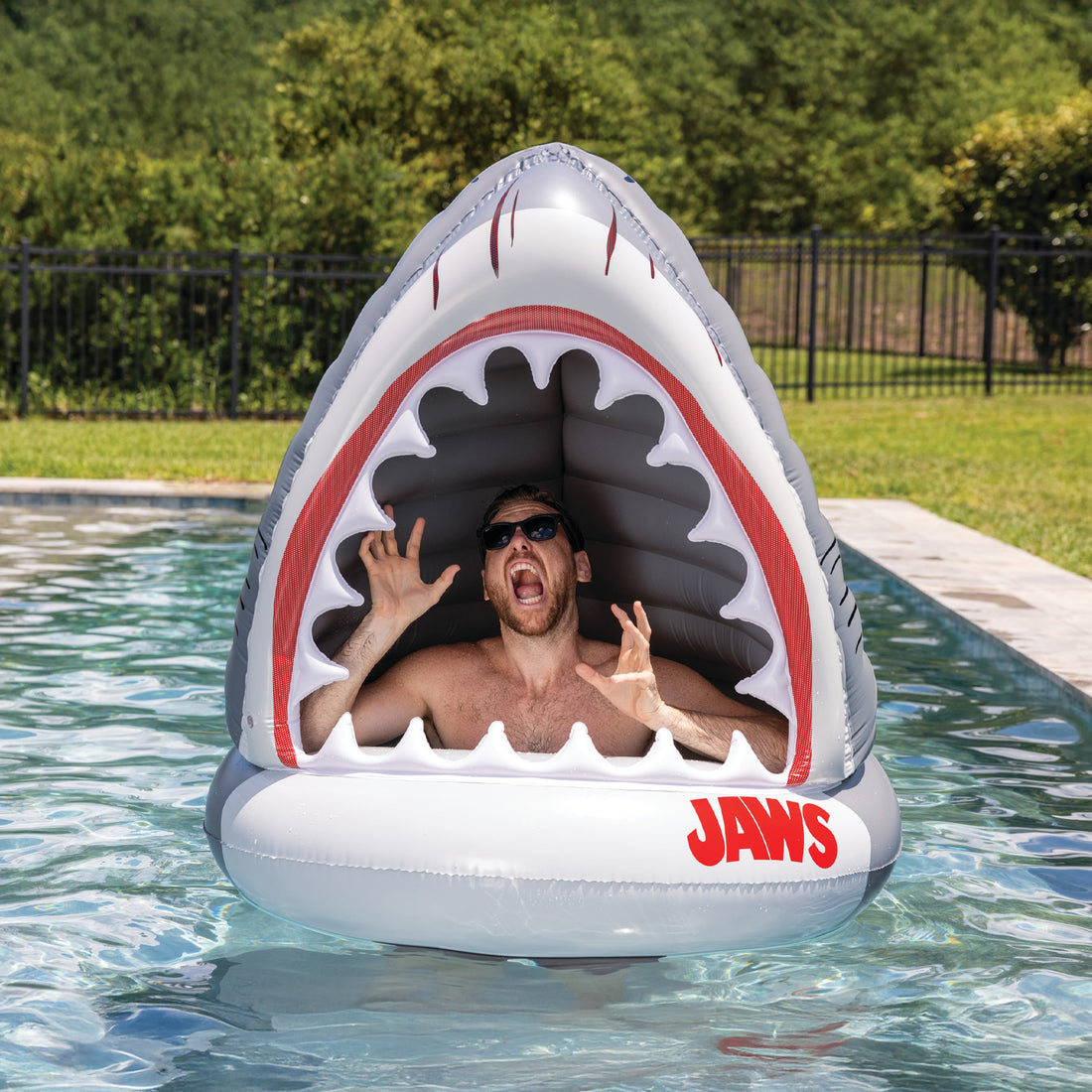 Jaws Pool JAWs 50th Anniversary Giant Shark Pool Float