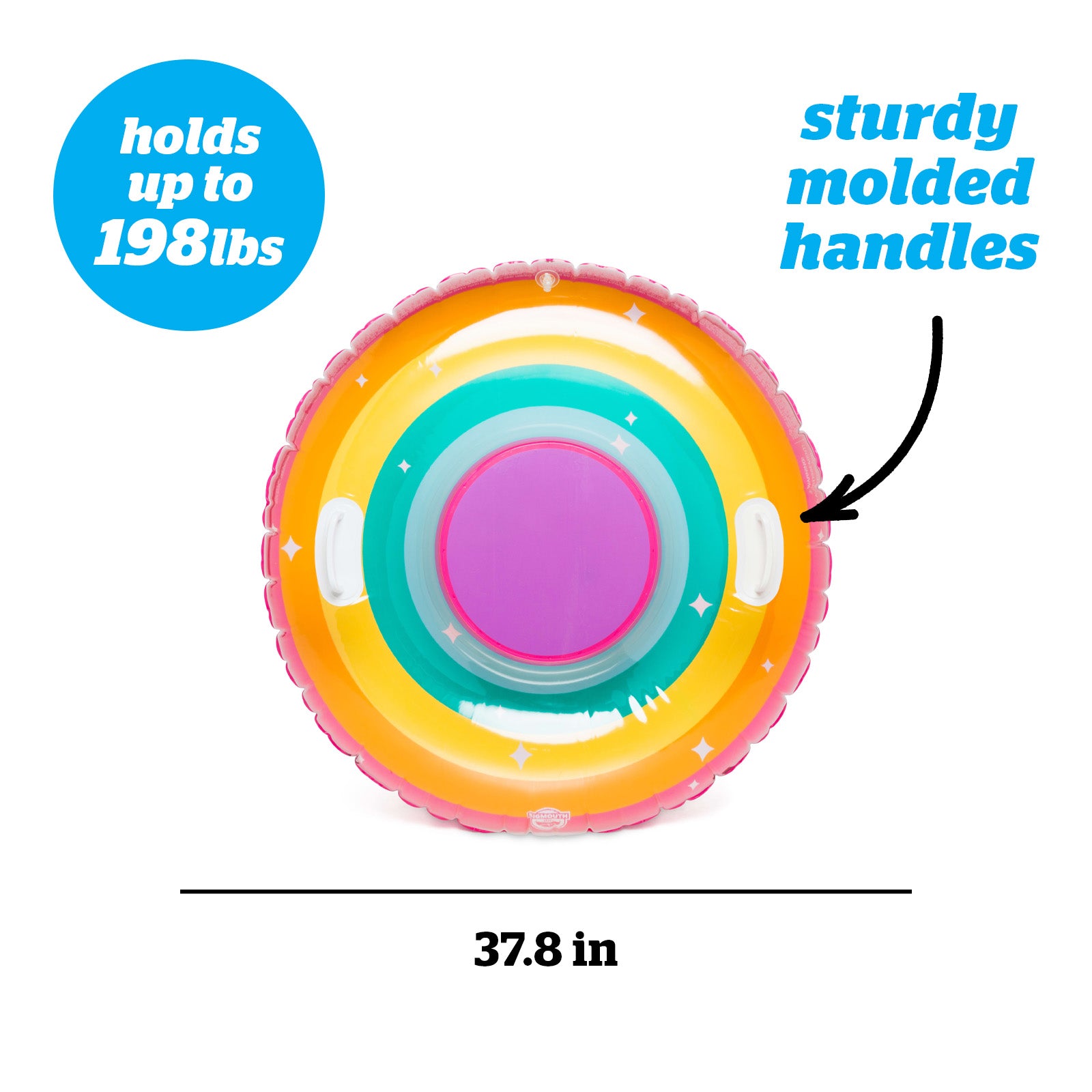 Round Magical Rainbow Snow Tube