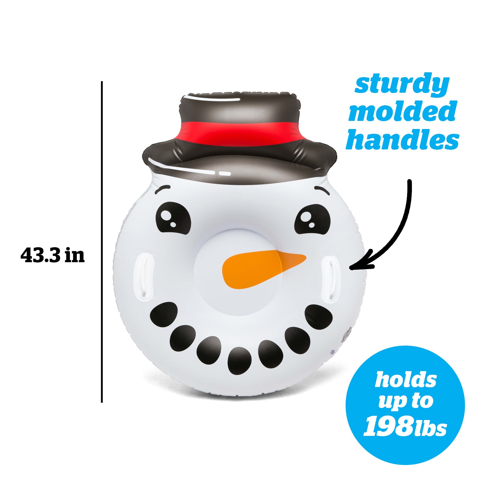 BigMouth Inc. Snowman Face Snow Tube - Thumbnail 4