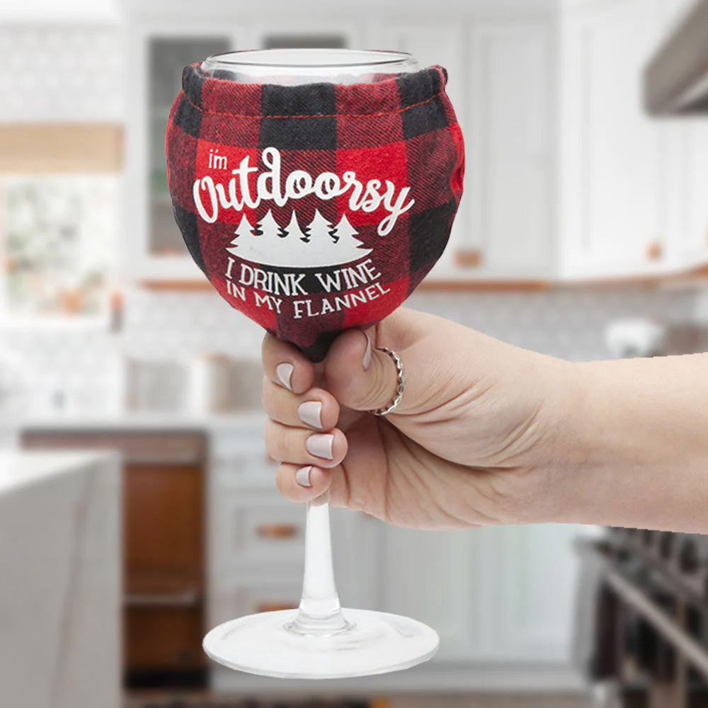 The Flannel Wine Glass