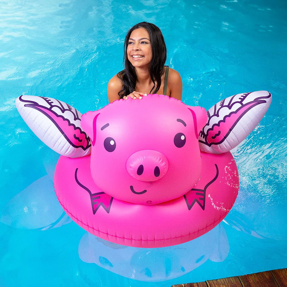 Bigmouth Flying Pig Pool Float