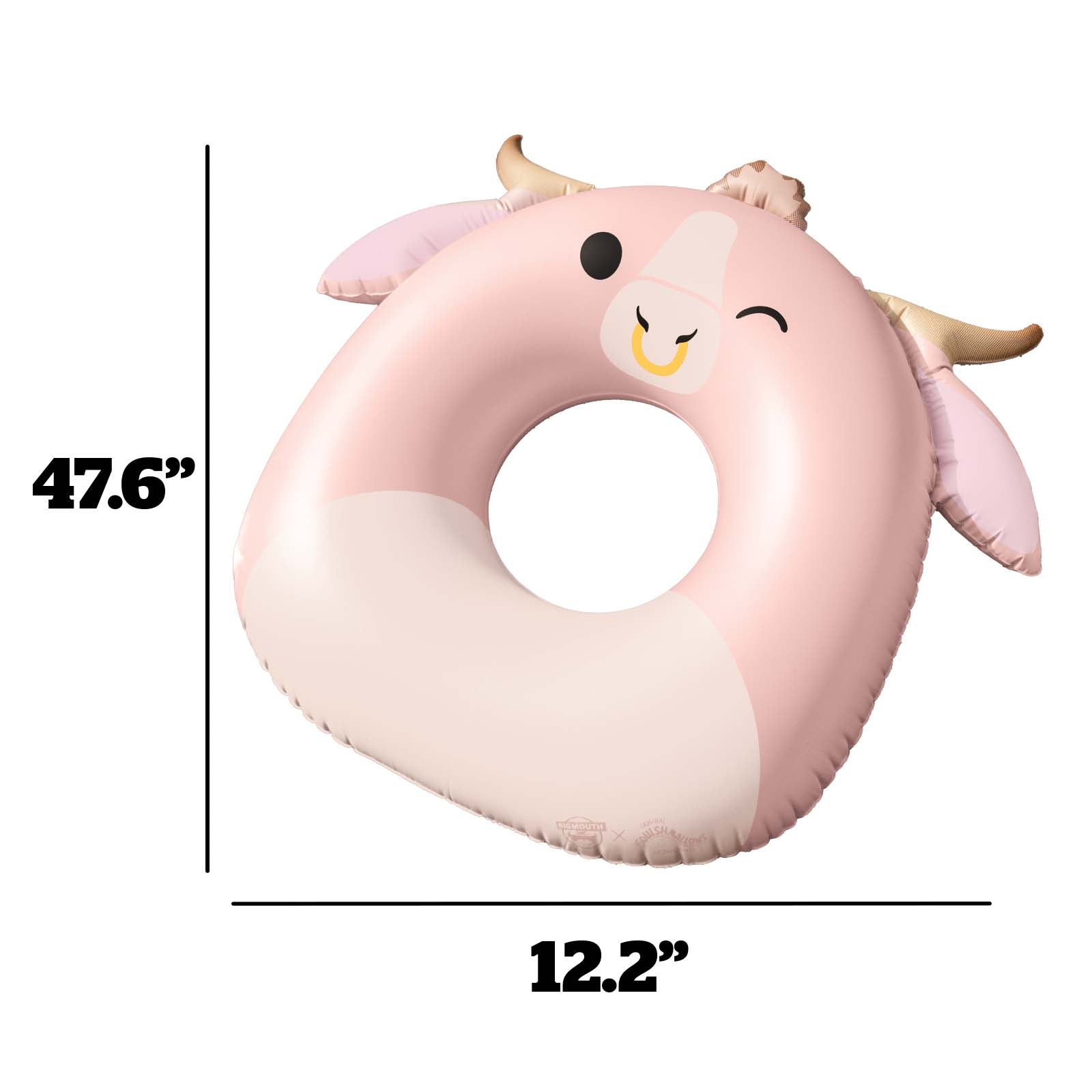 Squishmallows Howland the Cow 36 in Ring Pool Float