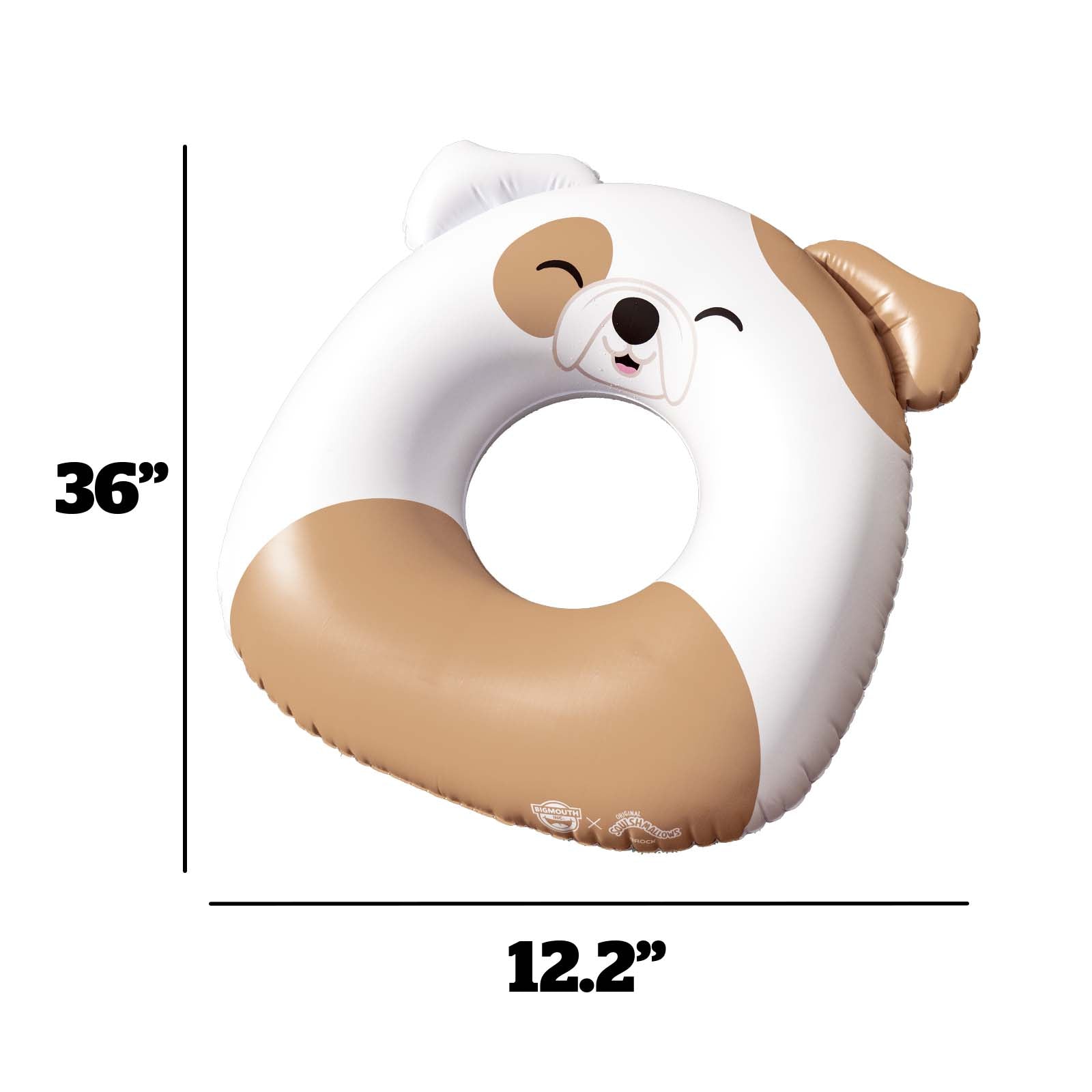 Squishmallows Brock the BullDog 36 in ring pool float