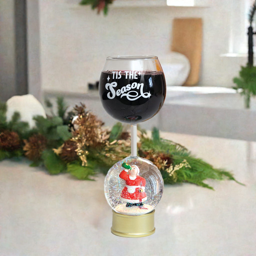 BigMouth Lit Mrs. Claus Wine Glass