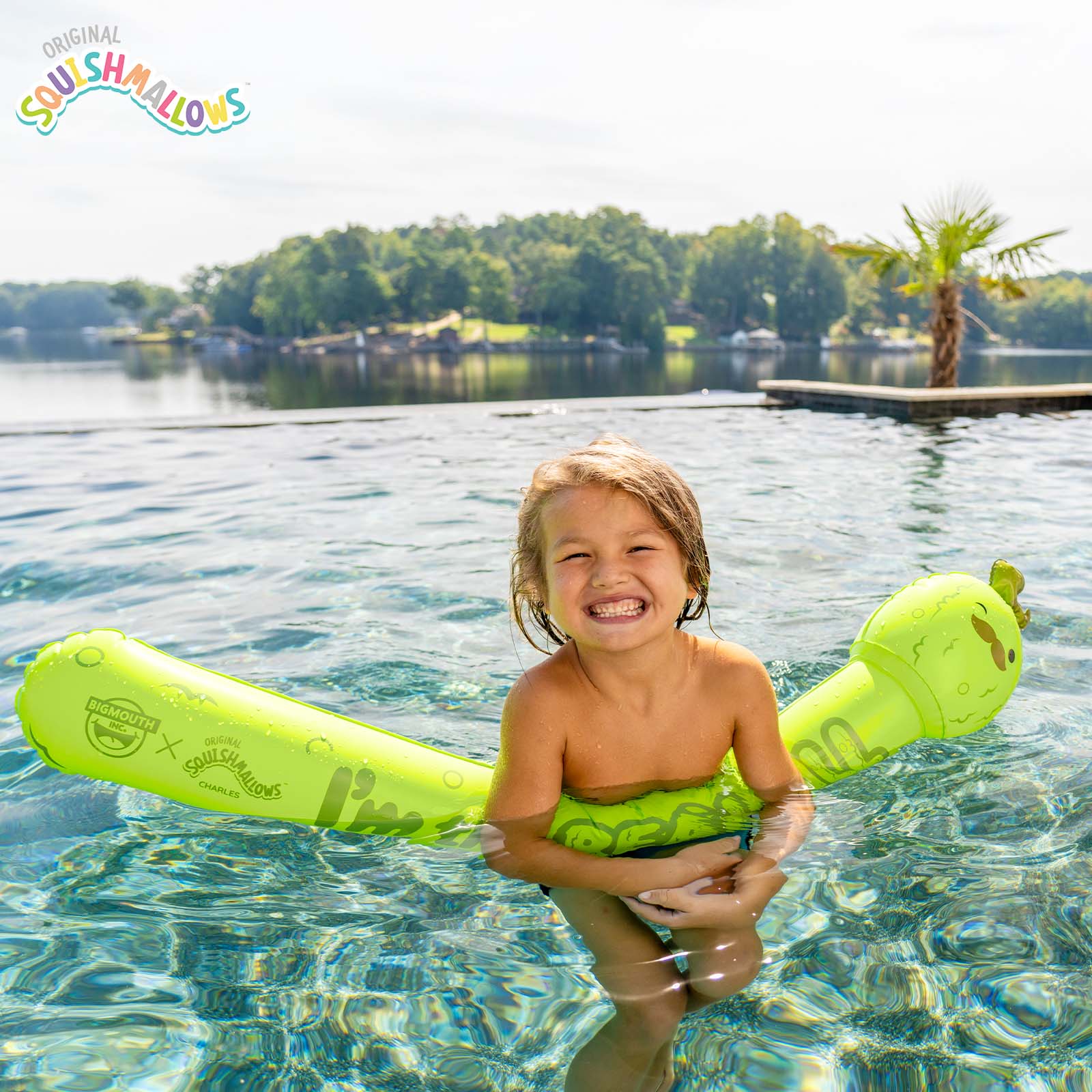 Squishmallows Charles the Pickle Pool Noodle