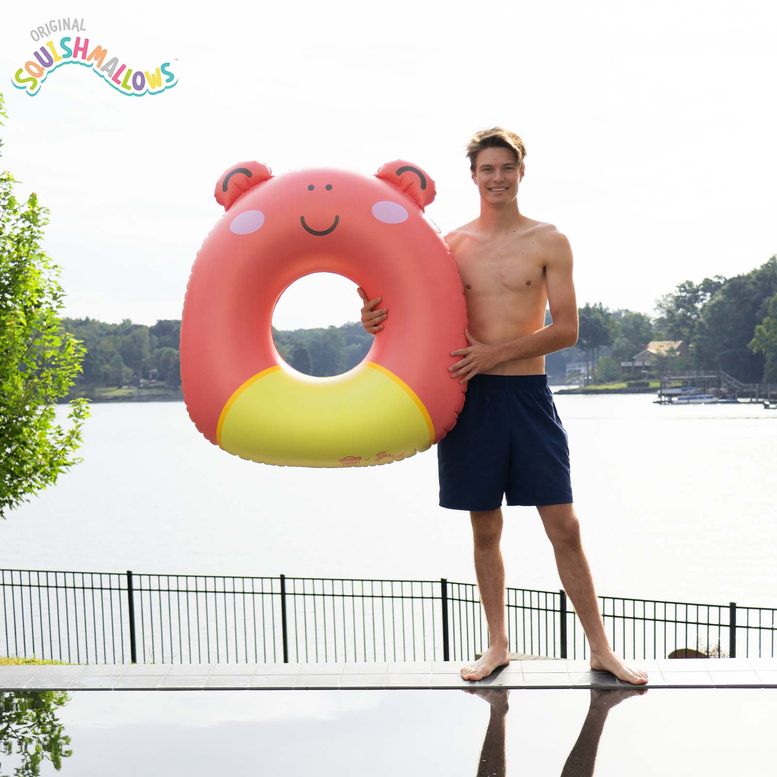 Squishmallows Obu the Frog 36 in ring Pool Float