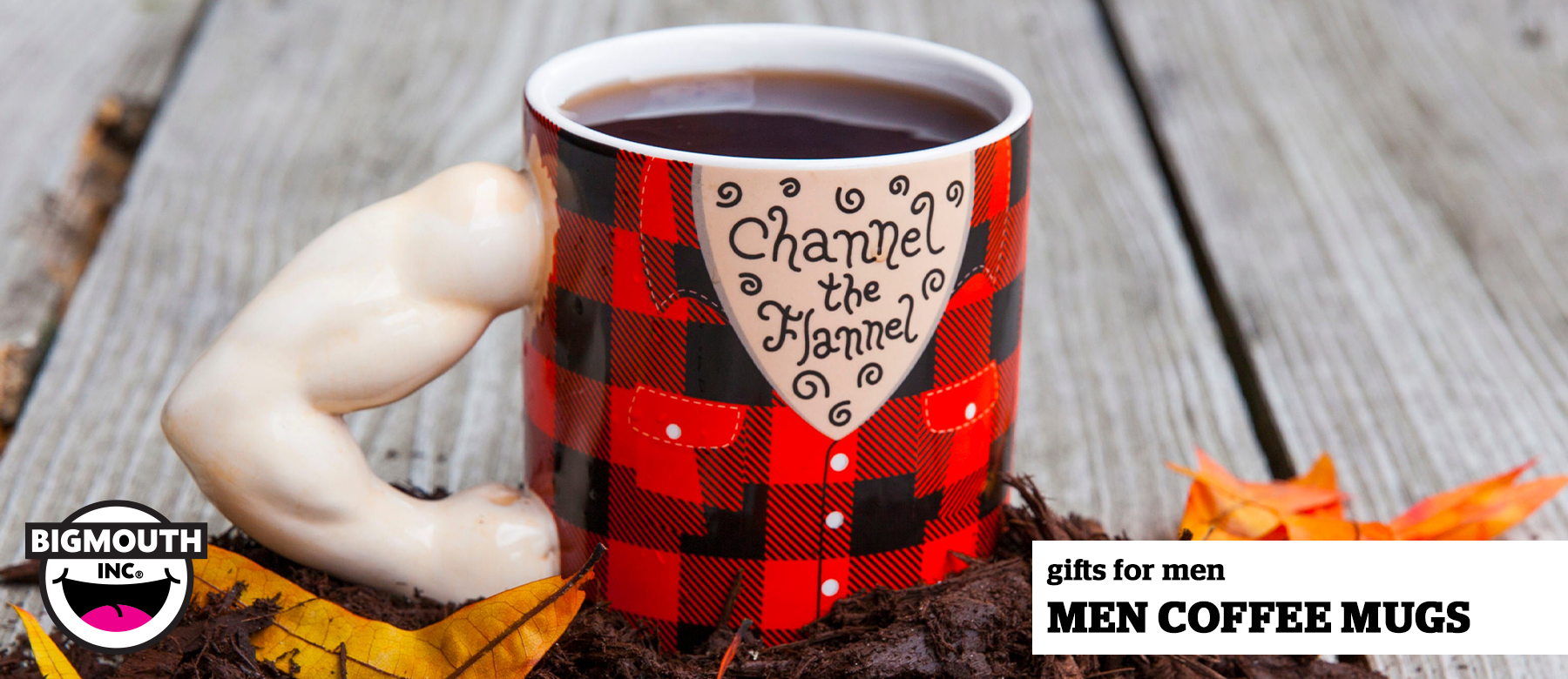 Novelty mugs for shop men