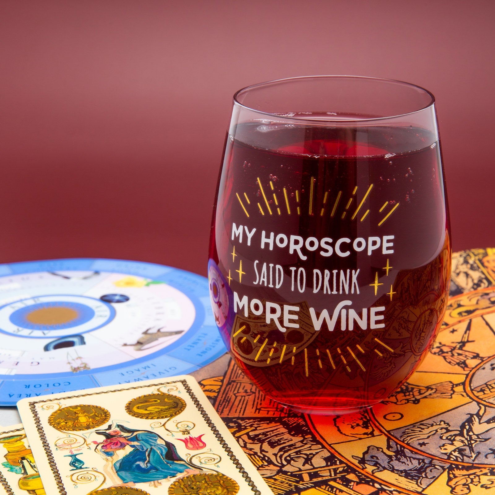 Horoscope Reading Wine Glass
