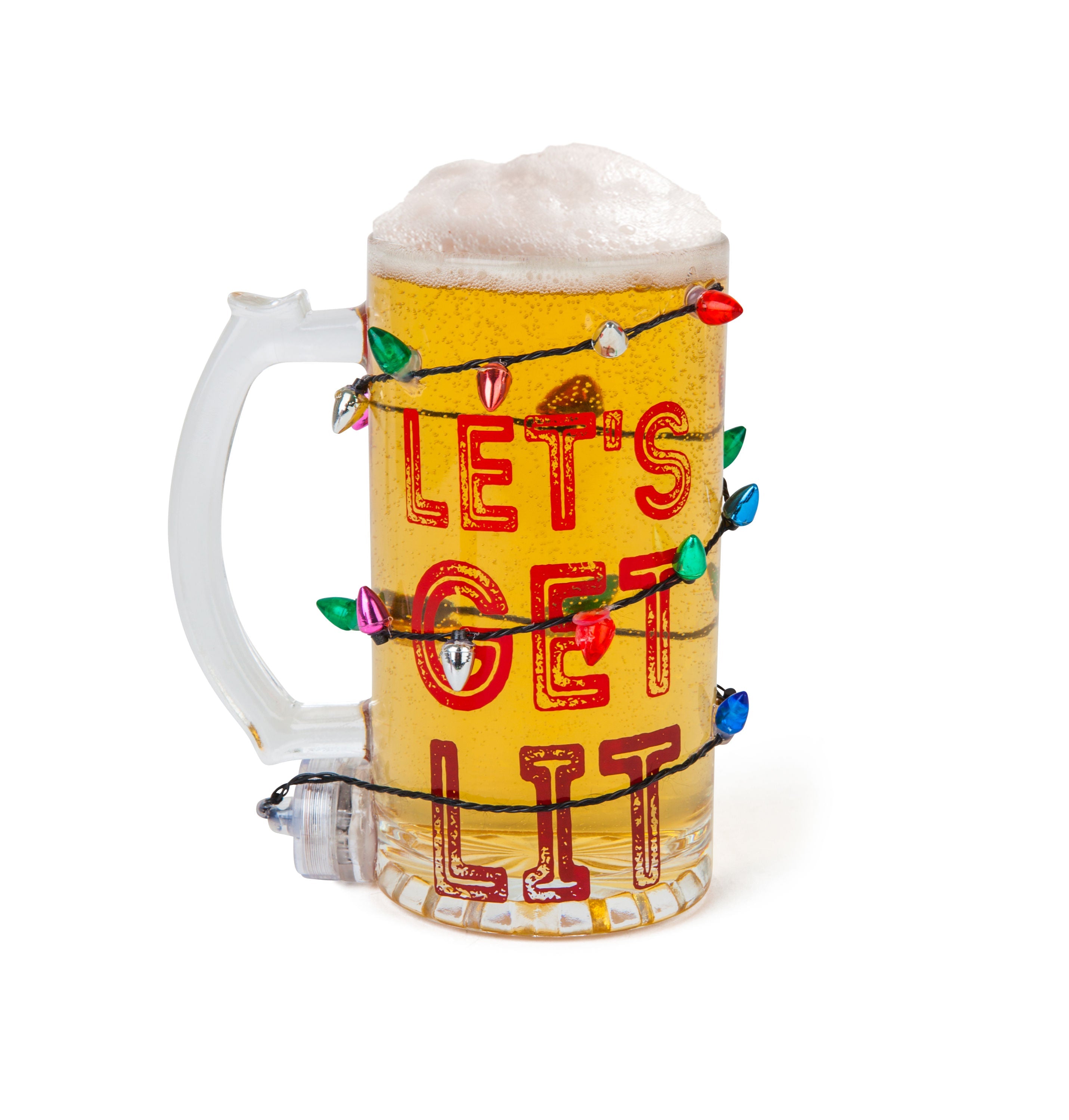 The Get Lit LED Holiday Beer Glass