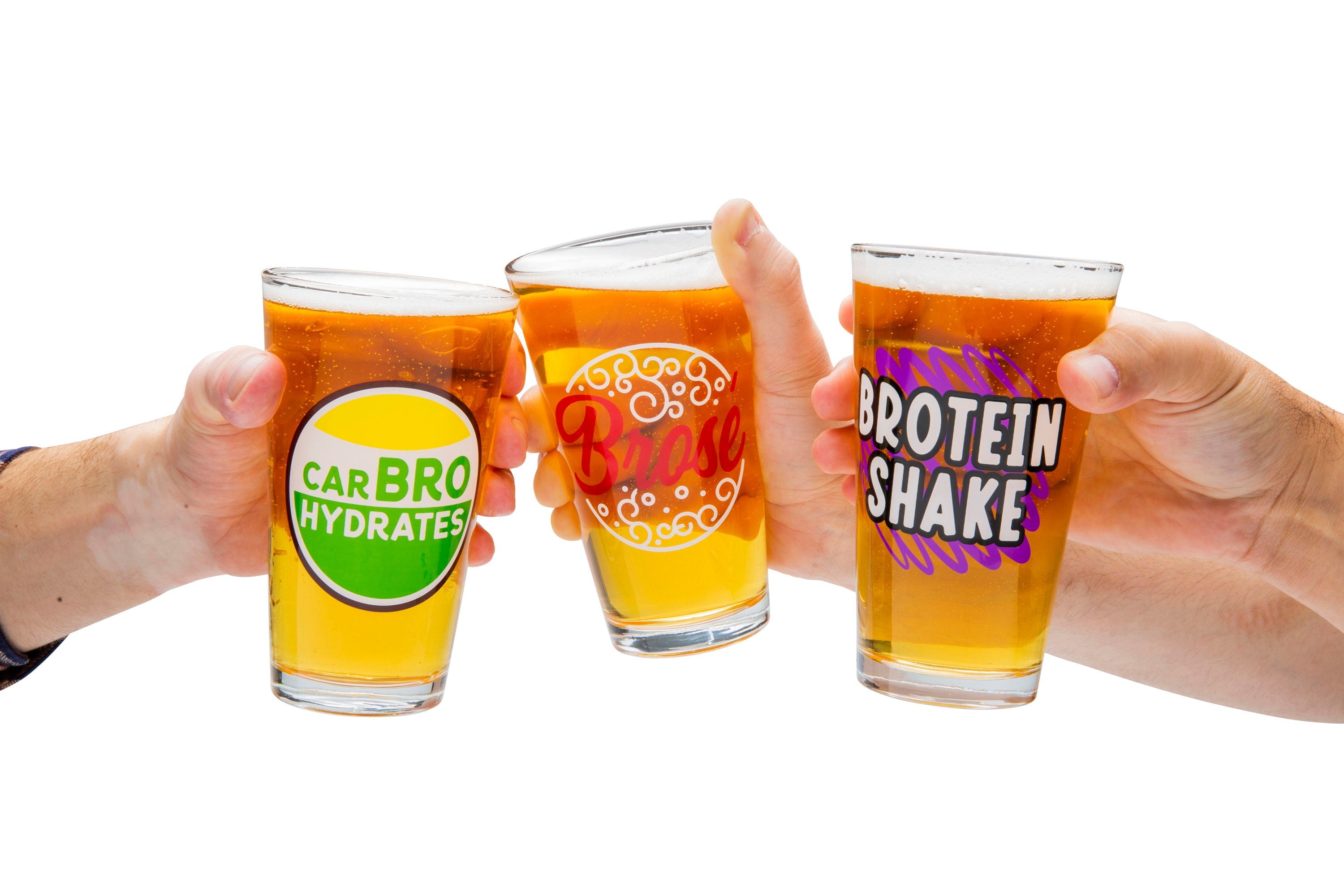 Beer Bro's Beer Glass set of 3