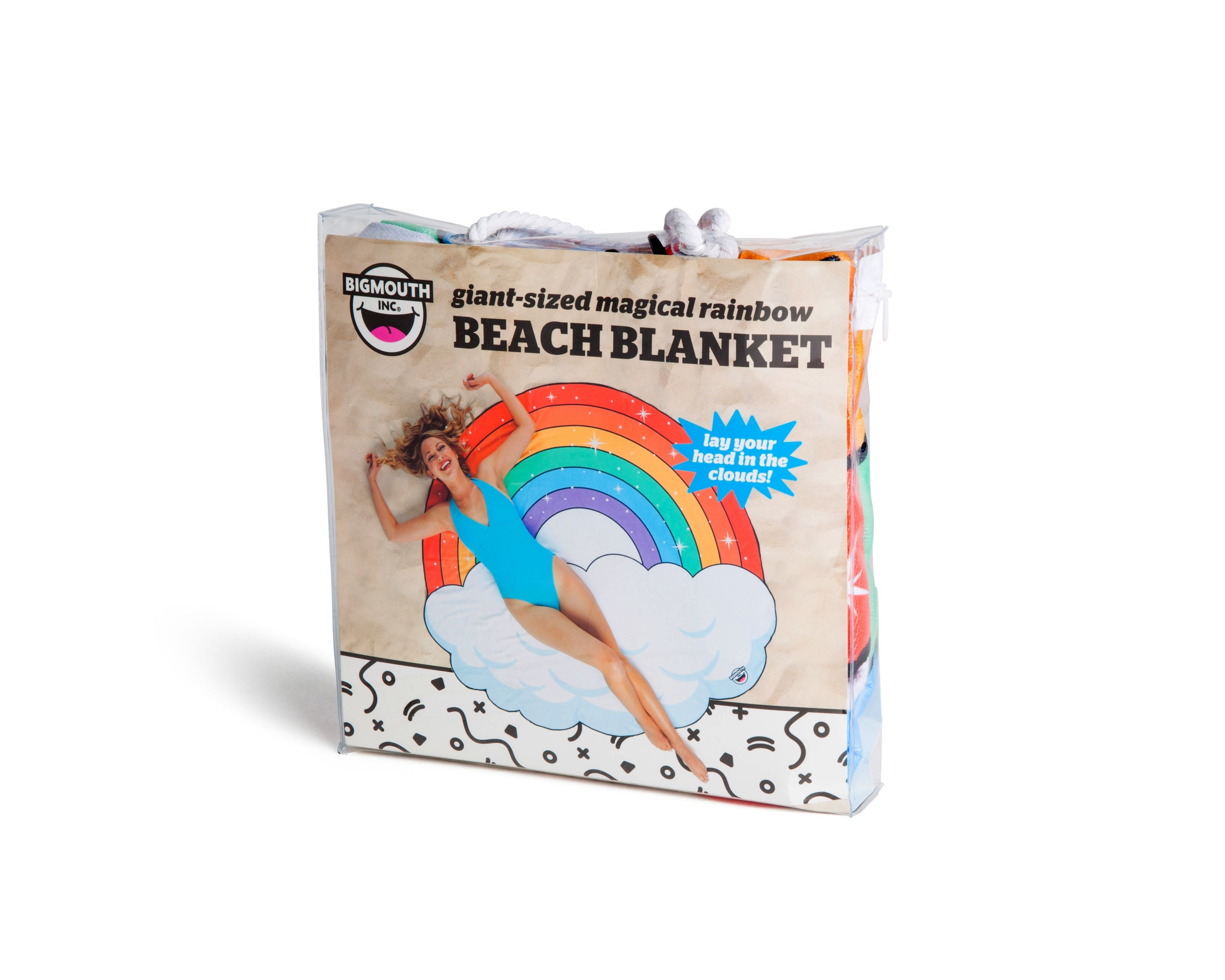 Giant Rainbow Beach Blanket