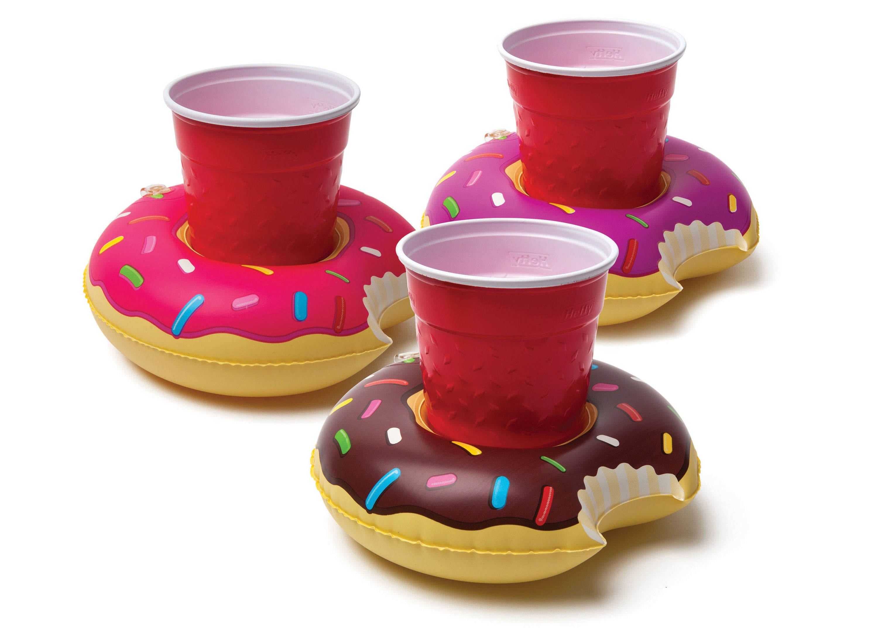 Frosted Donuts Beverage Boats  (3-Pack)