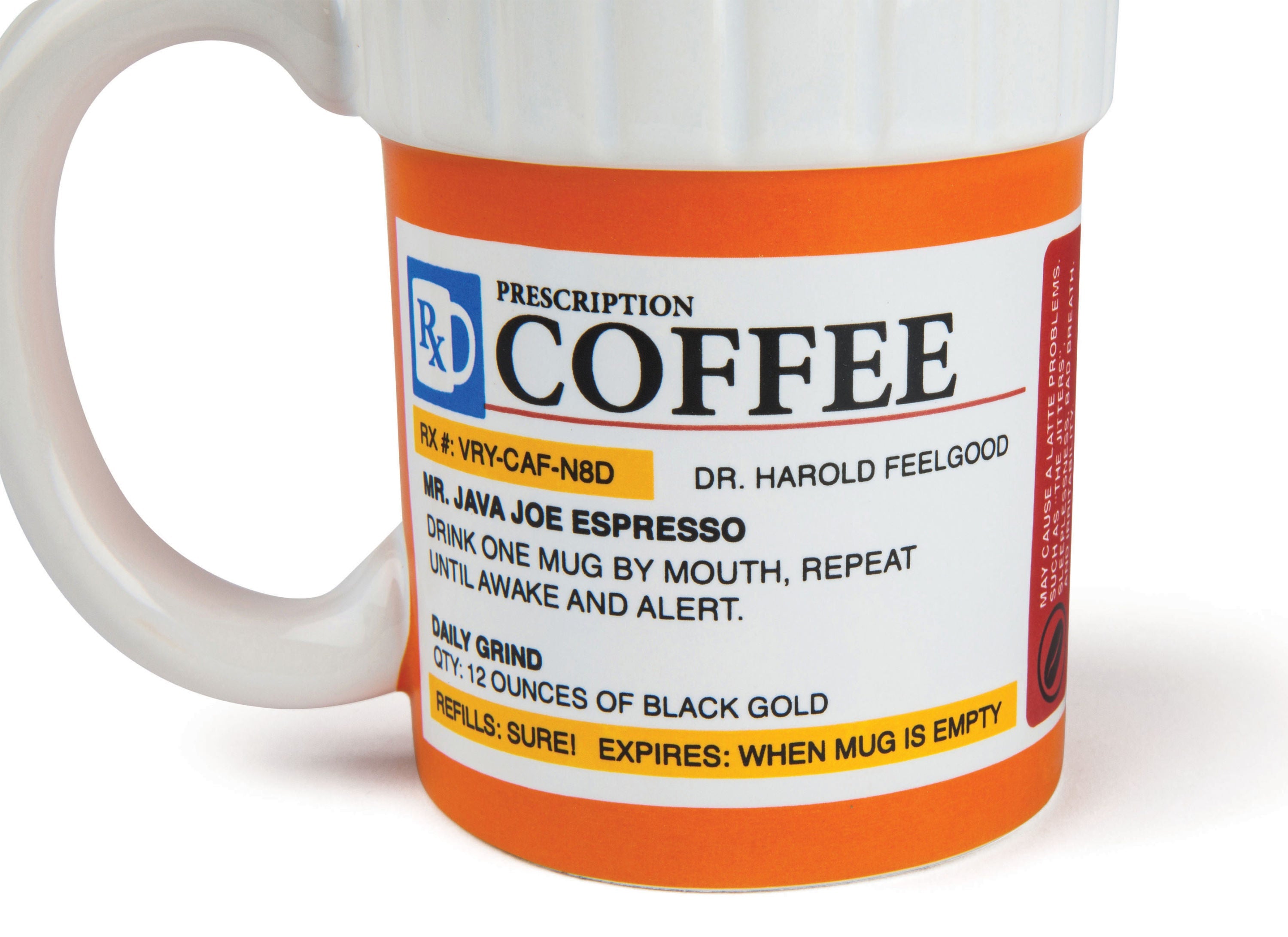 Prescription Pill Bottle Coffee Mug