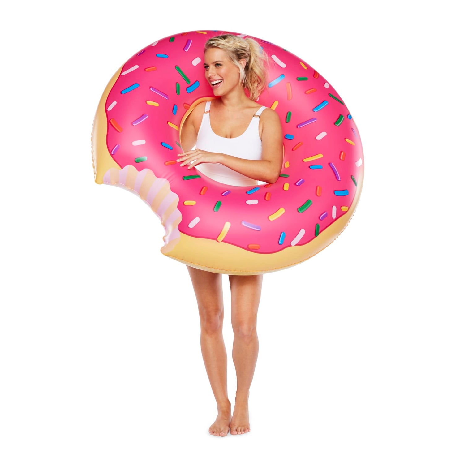 Giant Frosted Donut Pool Float 