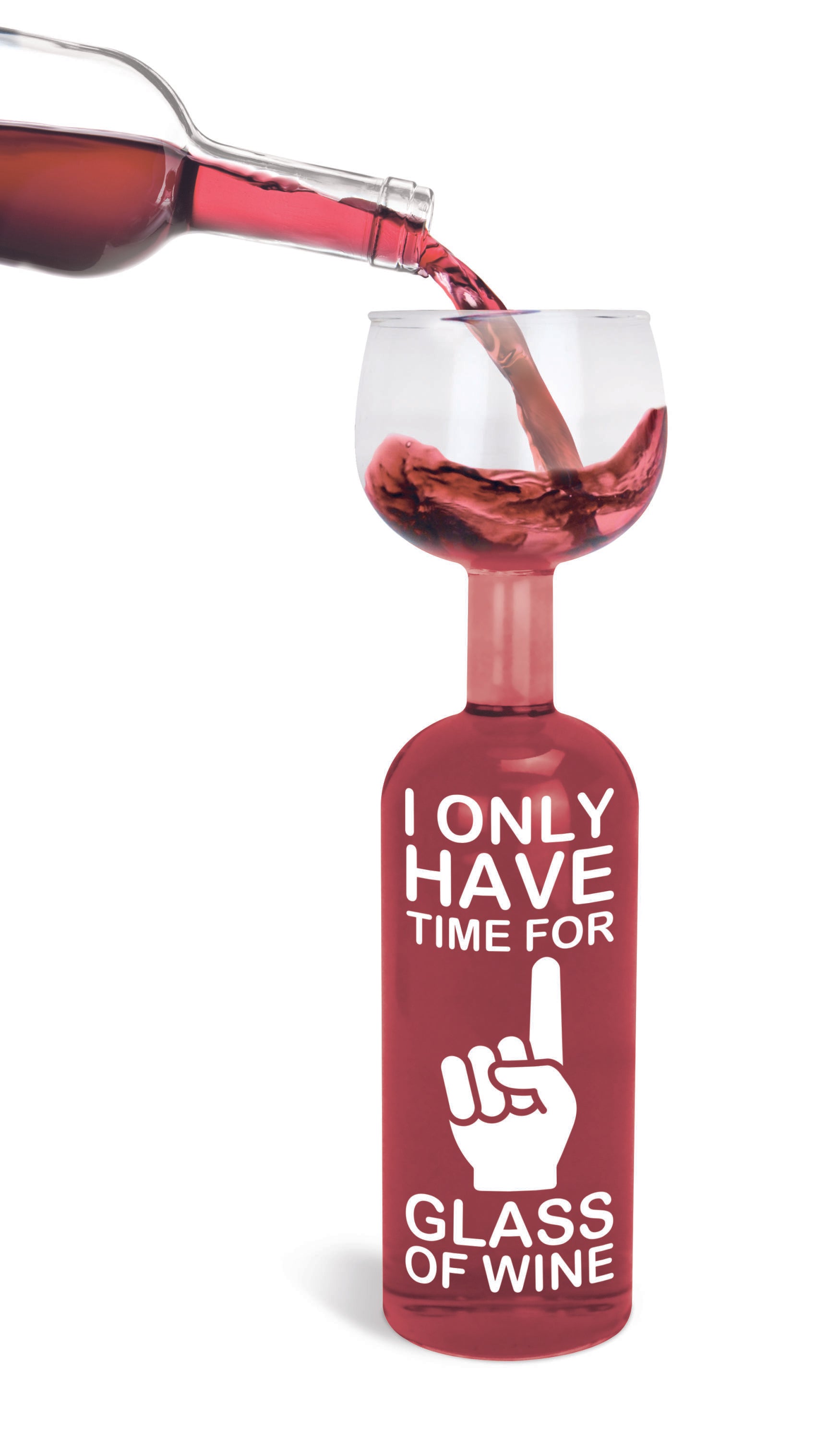 Wine bottle store glass