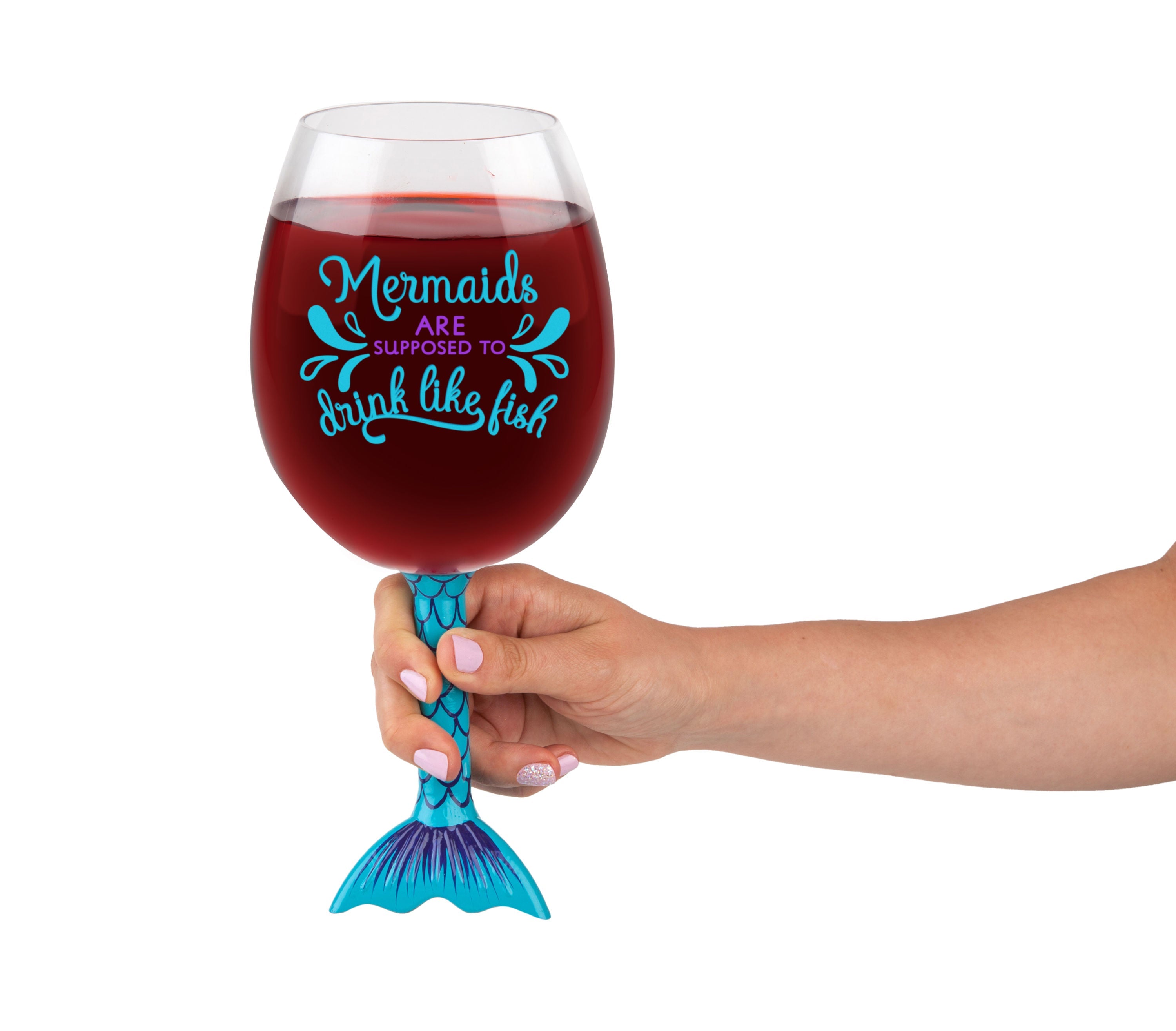 The Mermaid Tail Wine Glass