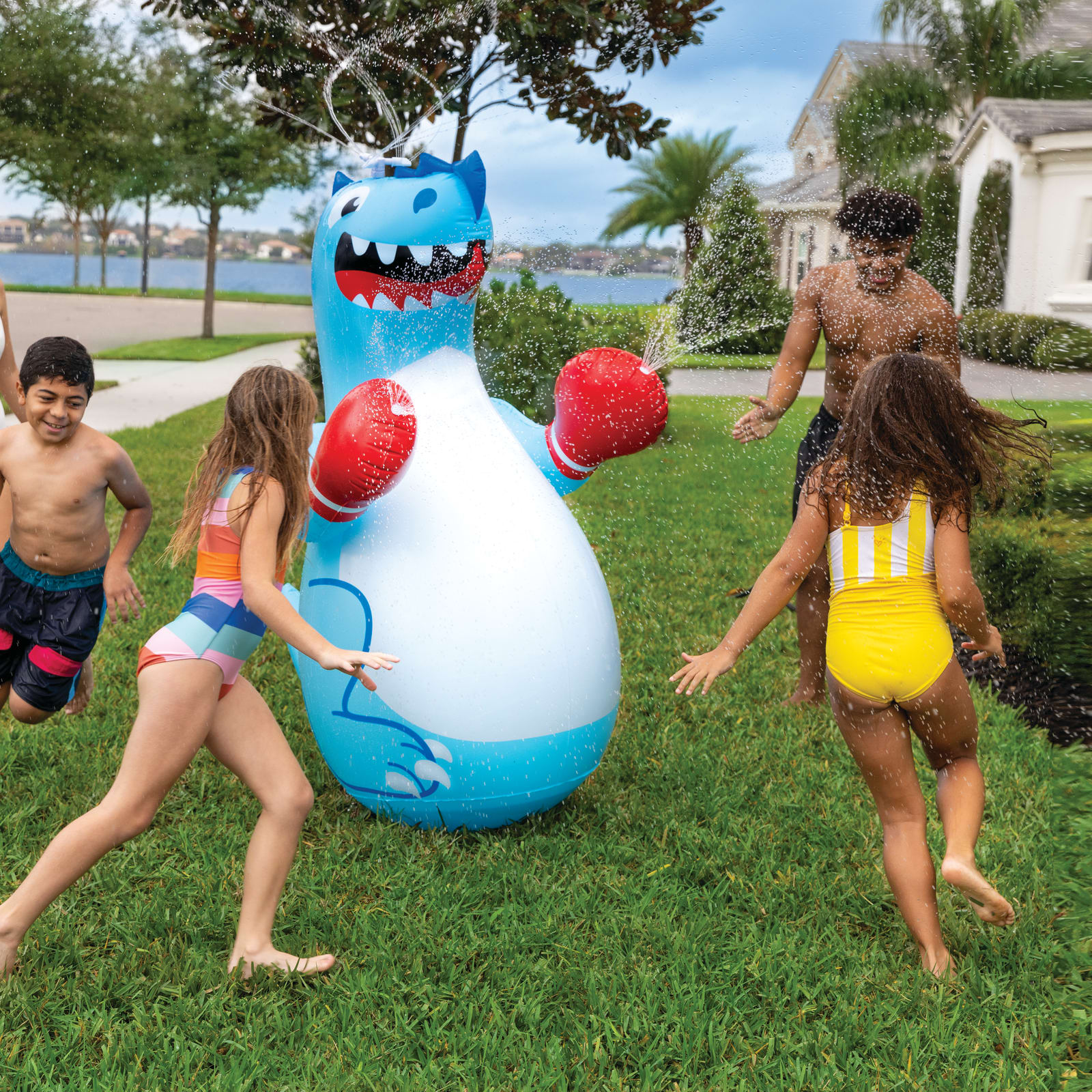 Big mouth cheap inflatable sprinkler