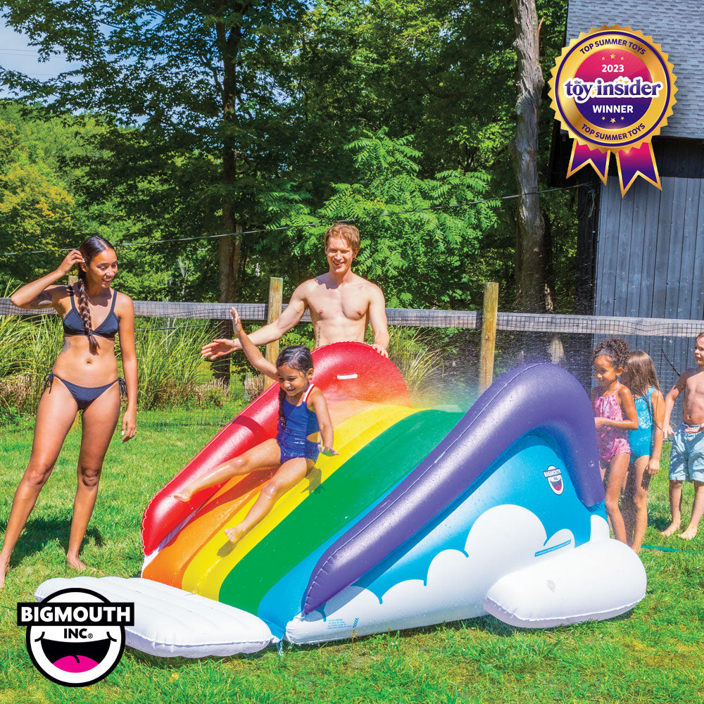 Slide Down a Rainbow Pool Slide